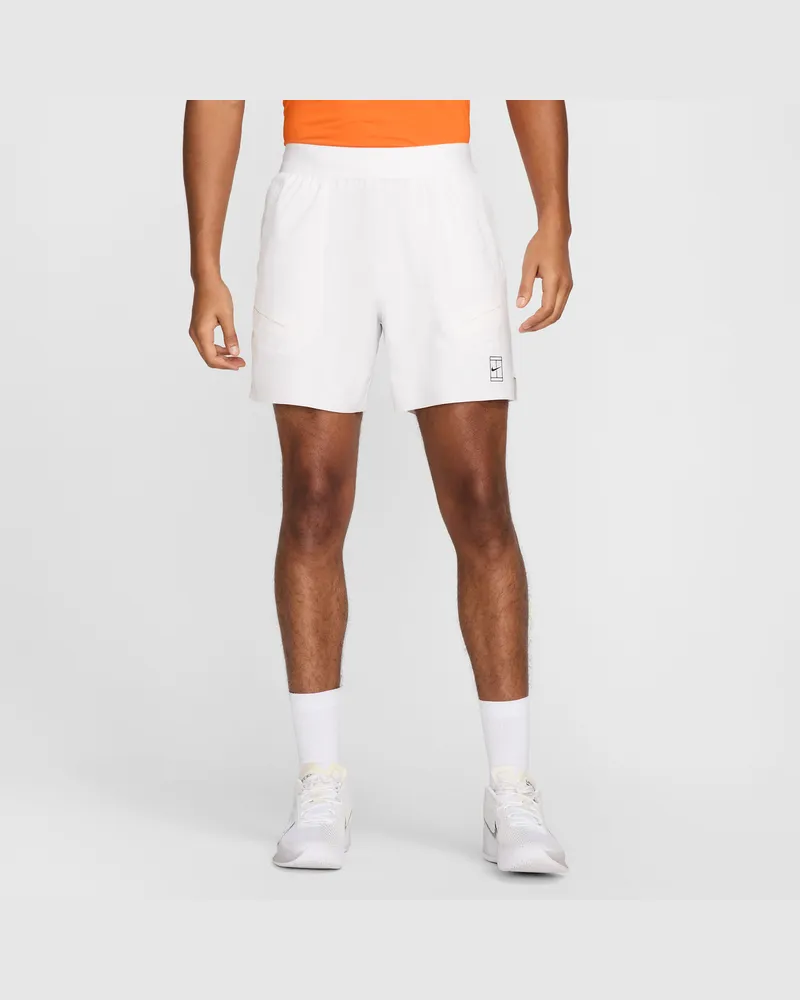 Nike Court Advantage Dri-FIT-Tennisshorts (ca. 15,5 cm) - Weiß Weiß