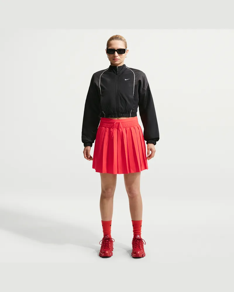 Nike Faltenrock mit mittelhohem Bund (Damen) - Rot Rot