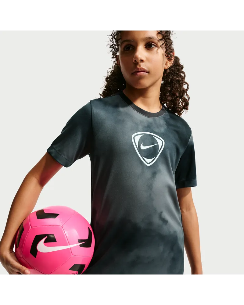 Nike Academy+ Dri-FIT Kurzarm-Fußballoberteil (ältere Kinder) - Schwarz Schwarz