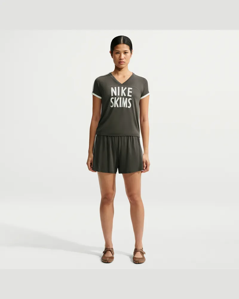 Nike SKIMS Stretch Knit Shorts (Damen, ca. 13 cm) - Grau Grau