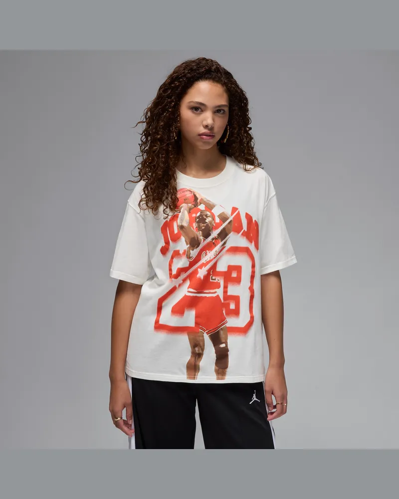 Jordan T-Shirt mit Grafik (Damen) - Weiß Weiß