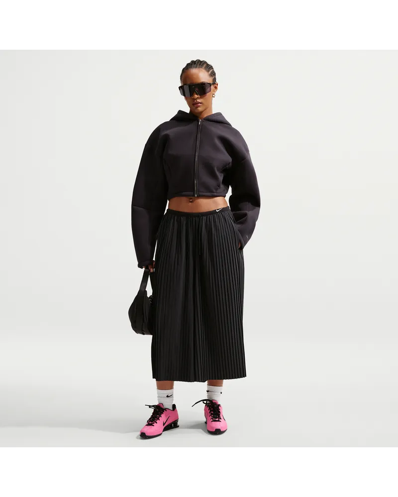 Nike Oversize-Hosenrock mit mittelhohem Bund (Damen) - Schwarz Schwarz