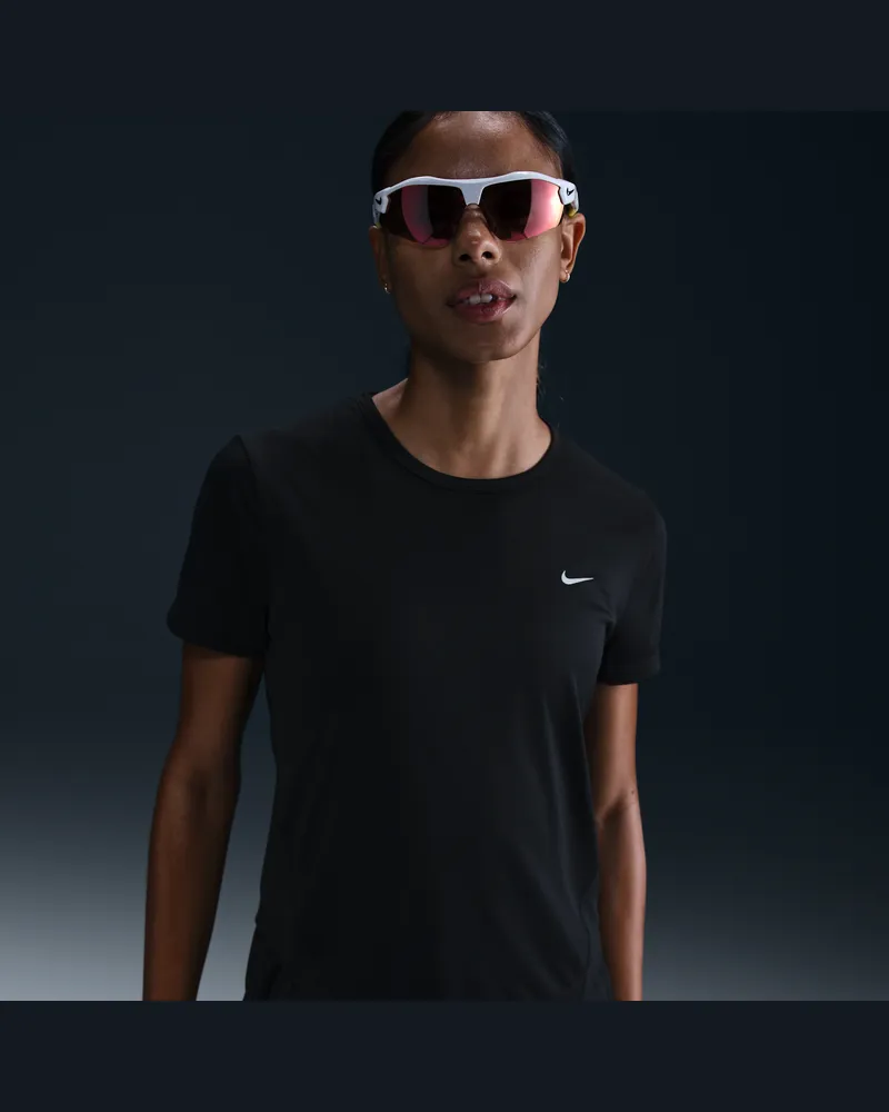 Nike Tempo Dri-FIT Kurzarm-Laufoberteil (Damen) - Schwarz Schwarz