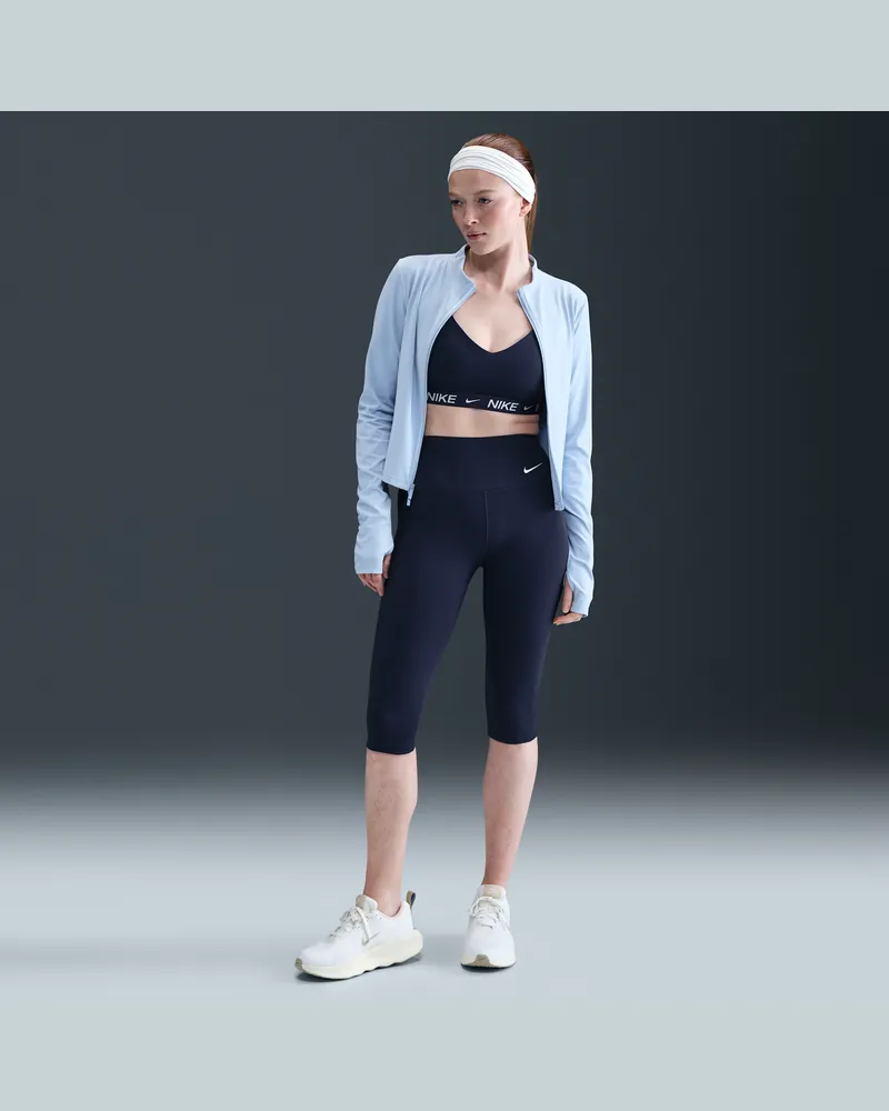 Nike One Capri-Leggings mit hohem Bund für Damen - Blau Blau