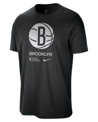 Nike Brooklyn Nets Courtside  NBA-T-Shirt für Herren - Schwarz Schwarz