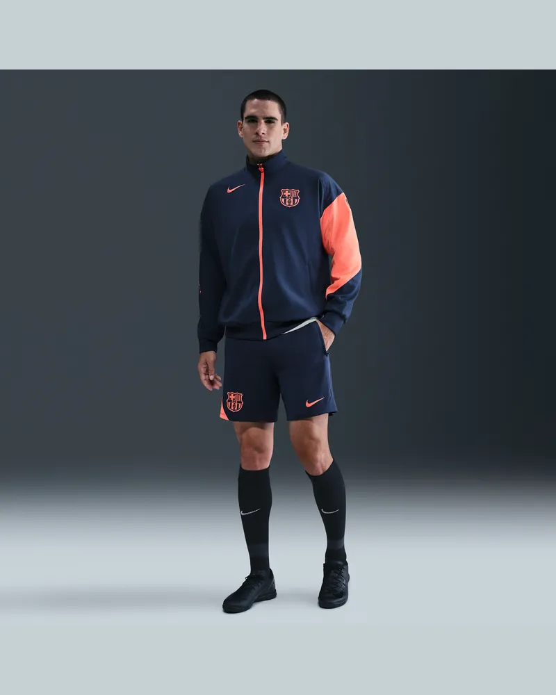 Nike FC Barcelona Strike Third  Dri-FIT Total 90 Fußballshorts aus Strickmaterial (Herren) - Blau Blau