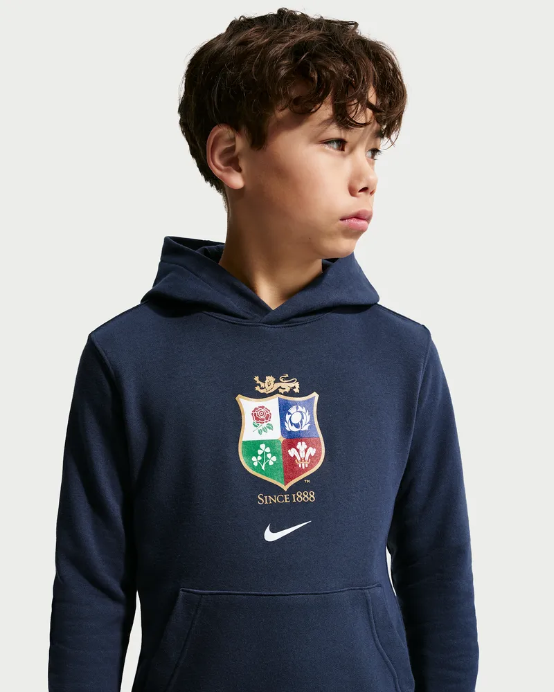 Nike British & Irish Lions  Club Hoodie für ältere Kinder - Blau Blau