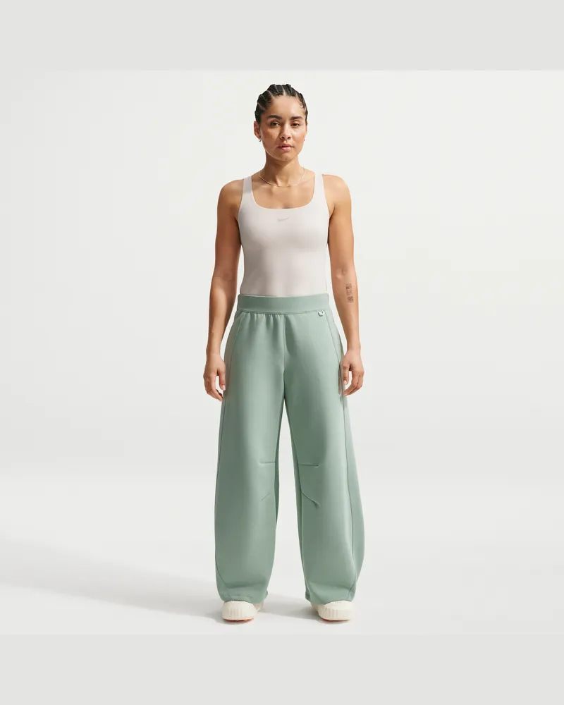 Nike 24.7 ImpossiblySoft Hose mit hohem Bund und weitem Bein (Damen) - Grün Grün