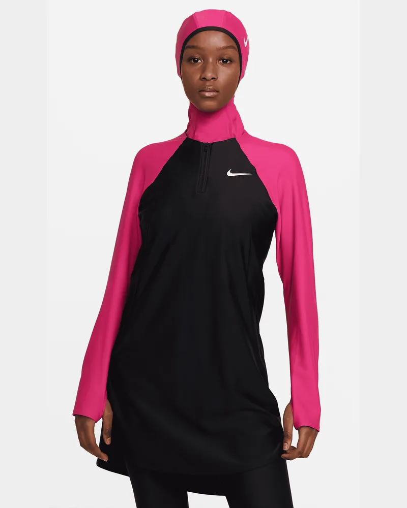 Nike Victory Essential Schwimm-Tunika mit durchgehendem Schutz für Damen - Pink Pink