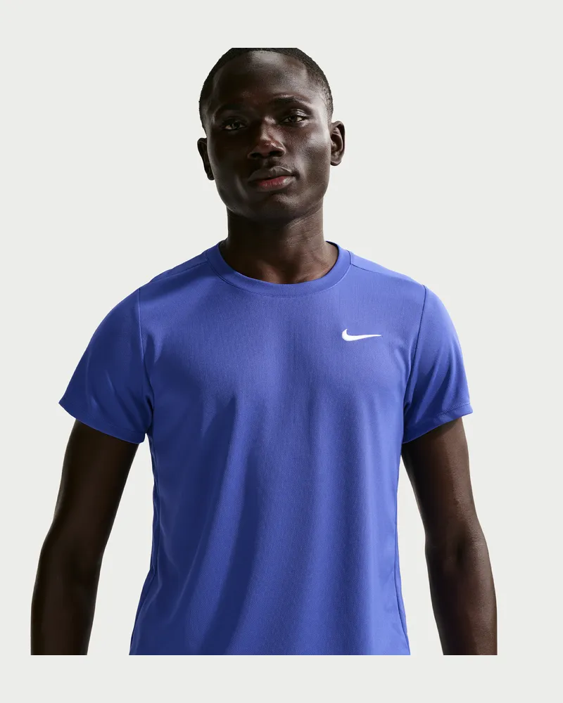 Nike Court Victory Dri-FIT Tennisoberteil für Herren - Blau Blau
