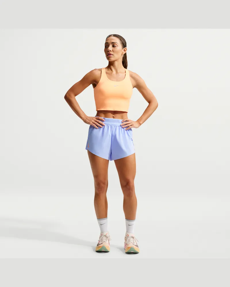 Nike AeroSwift Dri-FIT ADV Laufshorts mit mittelhohem Bund und Innenslip (Damen, ca. 7,5 cm) - Blau Blau
