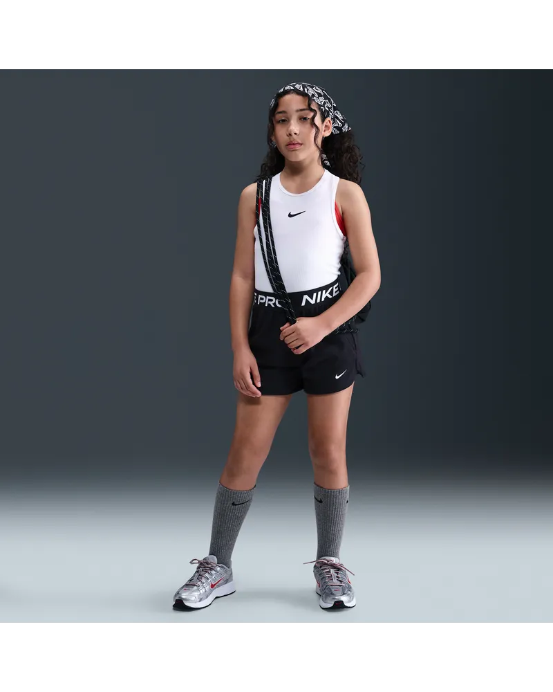 Nike Pro Fleece Dri-FIT-Shorts (ältere Kinder, Mädchen) - Schwarz Schwarz