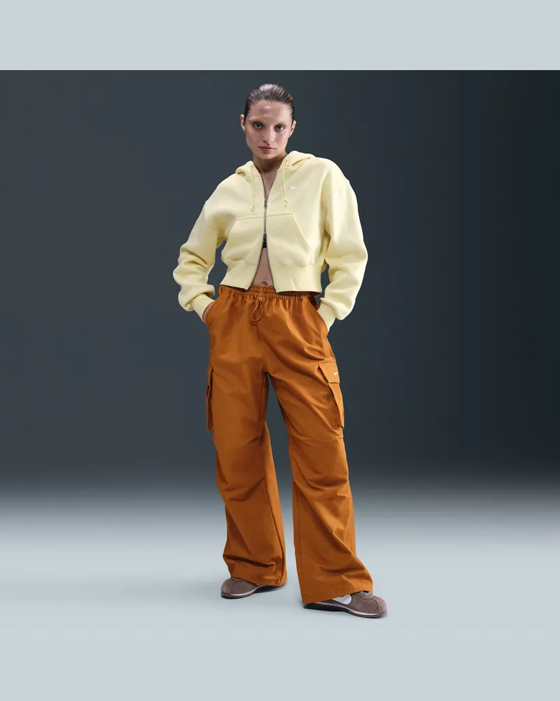 Nike Sportswear Oversize-Cargohose aus Webmaterial mit mittelhohem Bund (Damen) - Braun Braun