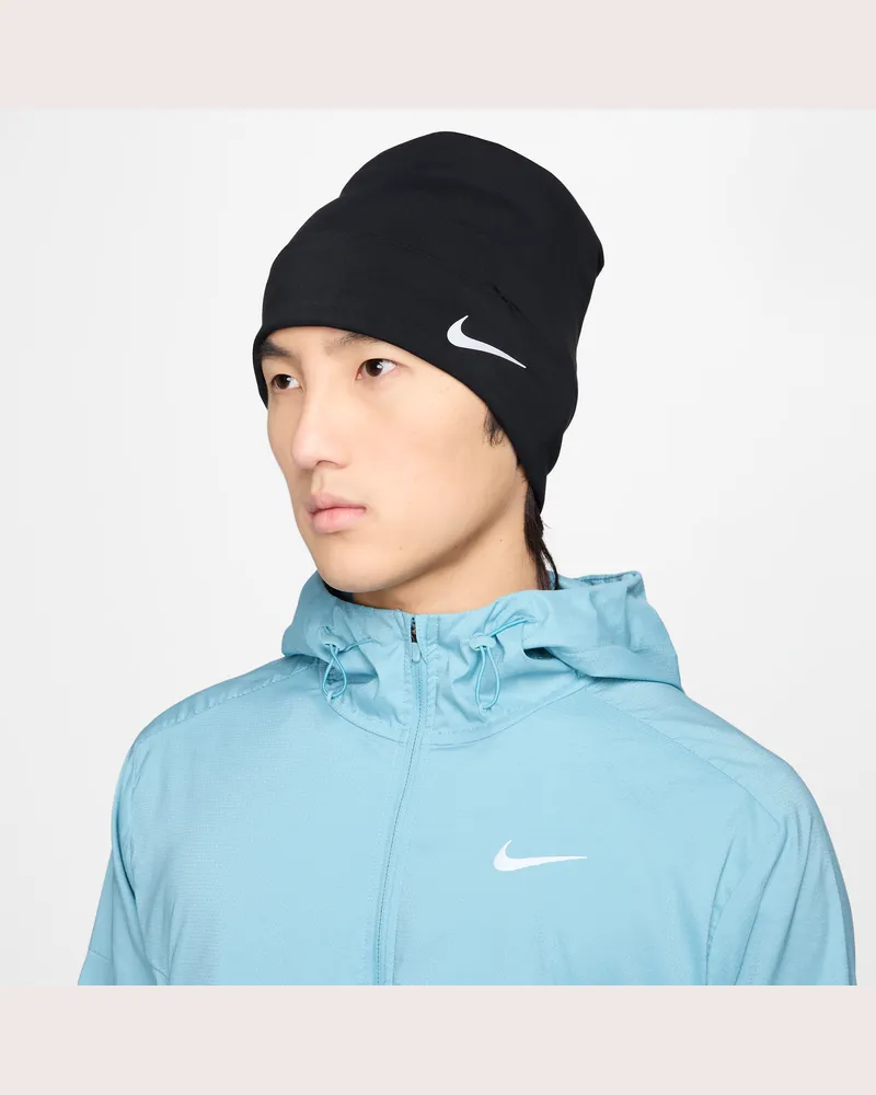 Nike Peak Dri-FIT Lauf-Beanie - Schwarz Schwarz