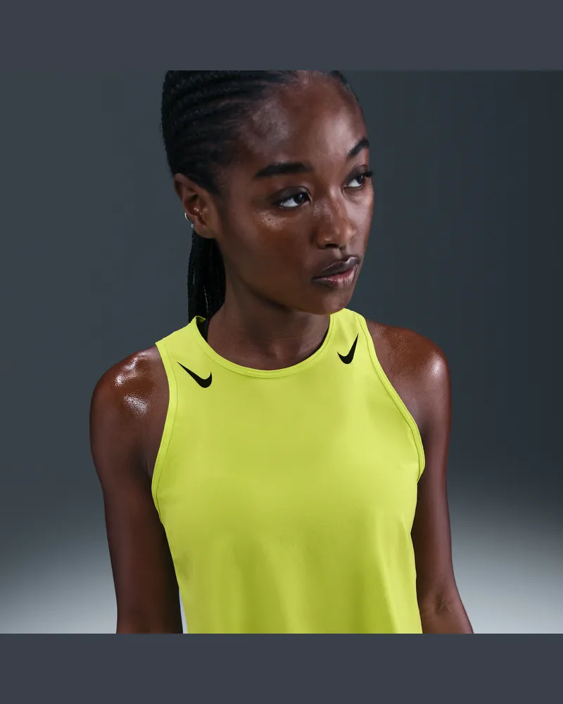 Nike AeroSwift Dri-FIT-ADV-Lauf-Tanktop im Crop-Design für Damen - Grün Grün