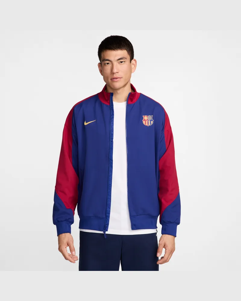 Nike FC Barcelona Strike Home  Dri-FIT Fußballjacke (Herren) - Blau Blau