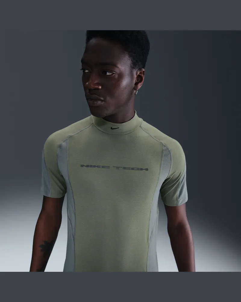 Nike Tech Dri-FIT Kurzarm-Funktionsunterwäsche (Herren) - Grün Grün