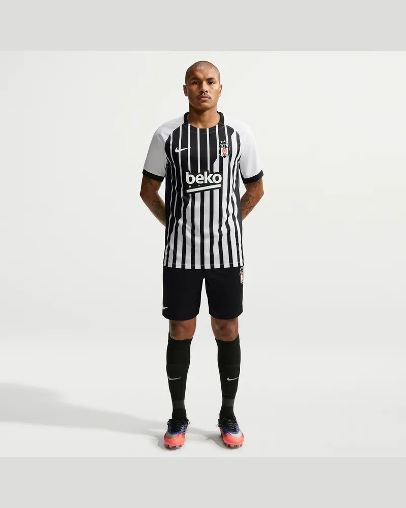Nike Beşiktaş J.K.  Fußballshorts aus Strickmaterial (Herren) - Schwarz Schwarz