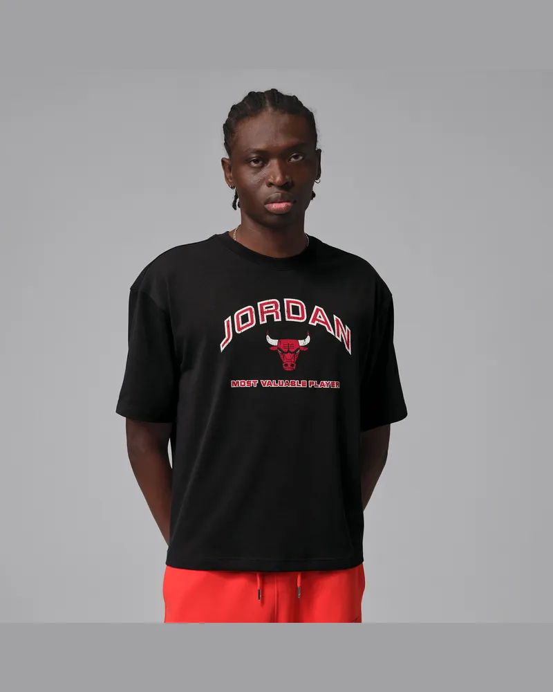 Jordan Flight Essentials lockeres T-Shirt mit Grafik (Herren) - Schwarz Schwarz