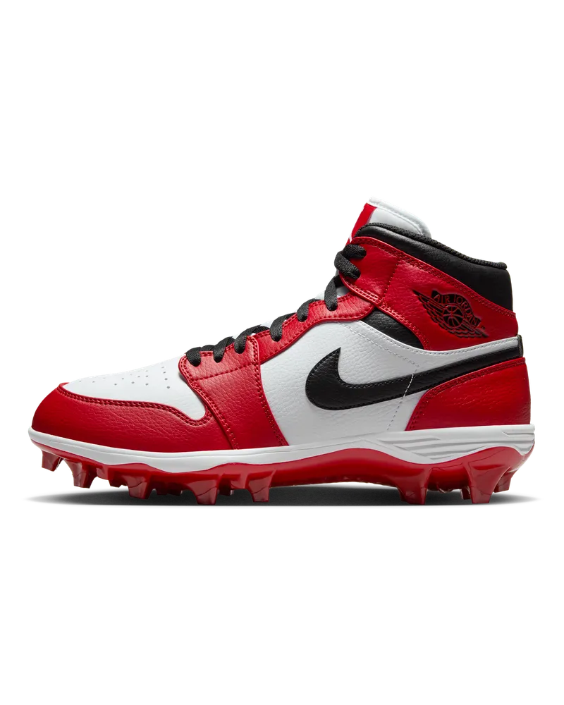 Jordan 1 Mid TD American Football-Schuh (Herren) - Weiß Weiß