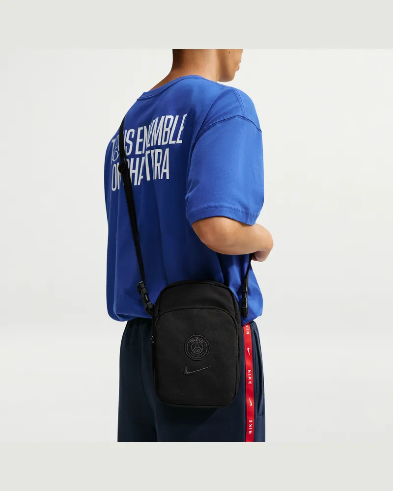 Nike Paris Saint-Germain 25/26  Heritage Crossbody-Tasche SP - Schwarz Schwarz