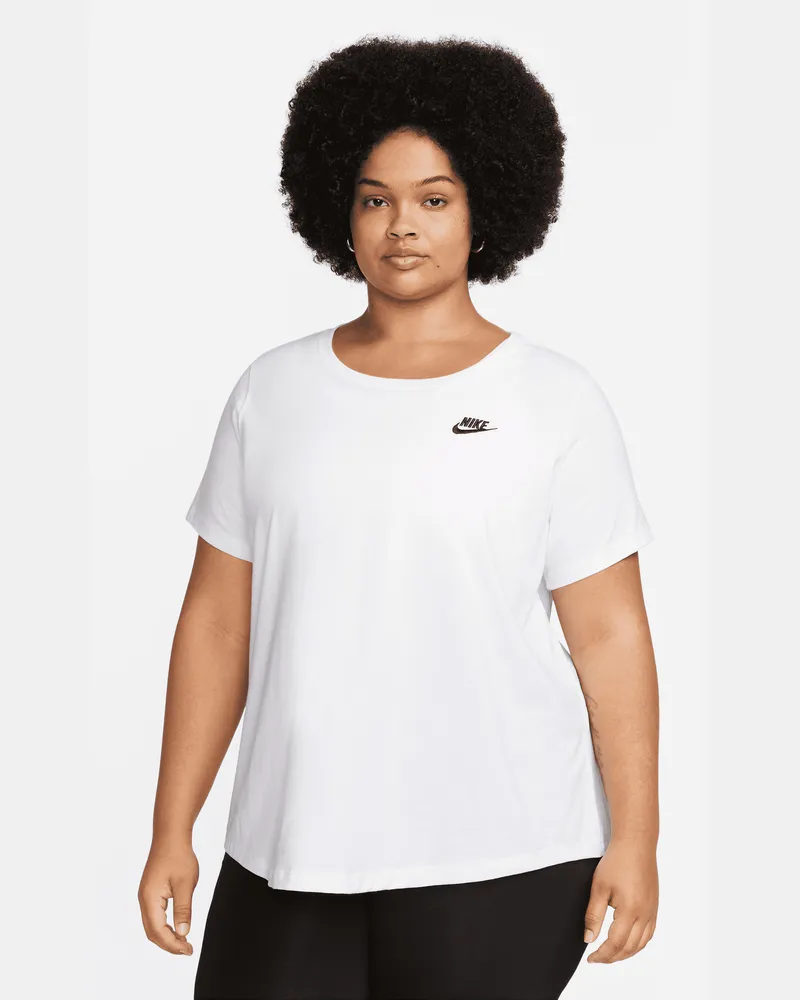Nike Sportswear Club Essentials Damen-T-Shirt - Weiß Weiß