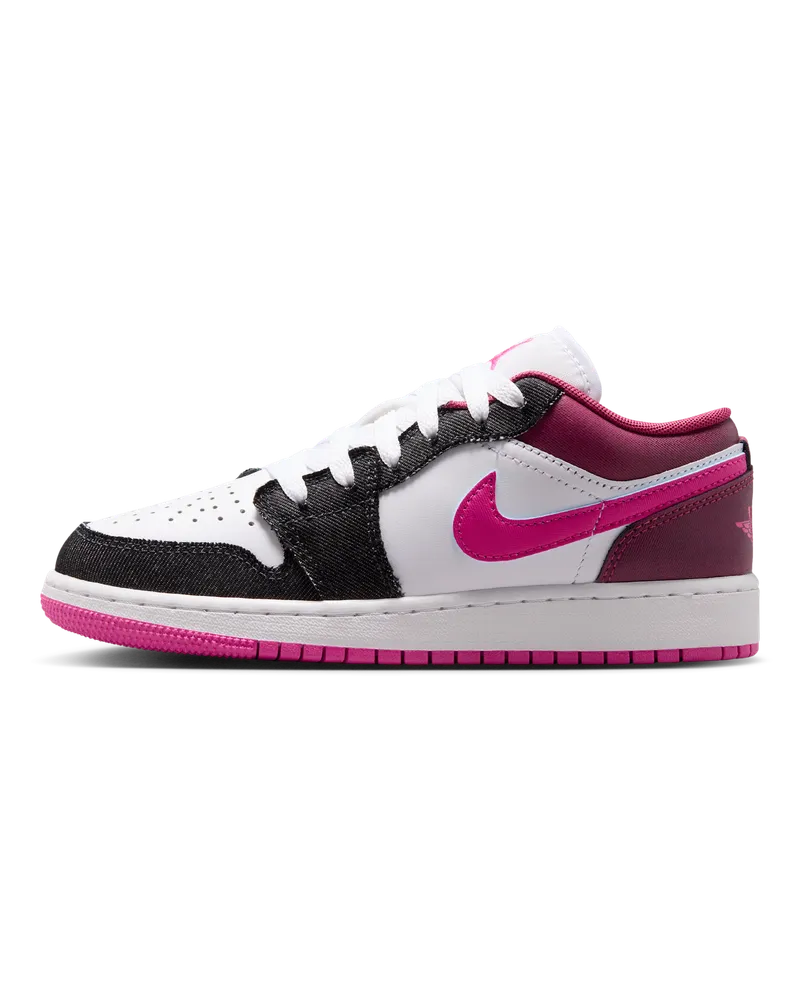 Jordan Air  1 Low SE Schuh (ältere Kinder) - Schwarz Schwarz