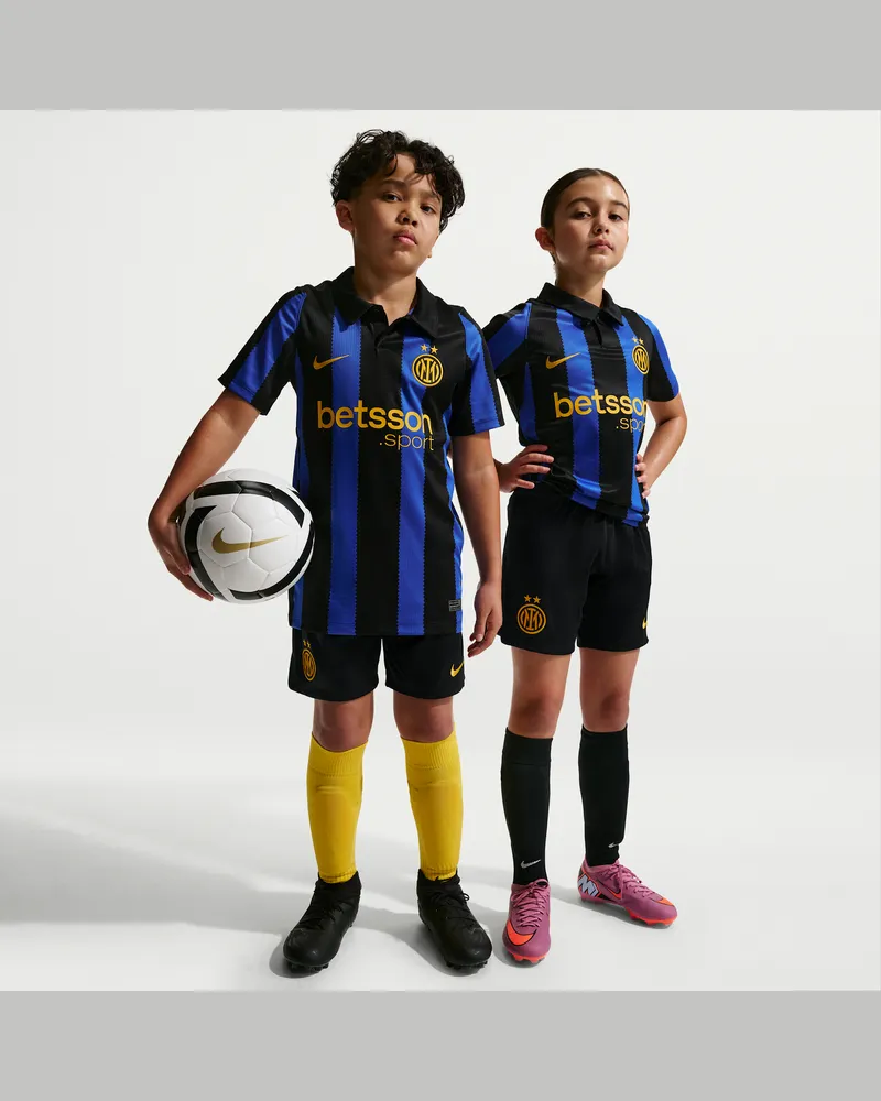 Nike Inter Mailand 2026/27 Stadion Heimspiel  Replika-Fußballshorts mit Dri-FIT-Technologie (ältere Kinder) - Schwarz Schwarz
