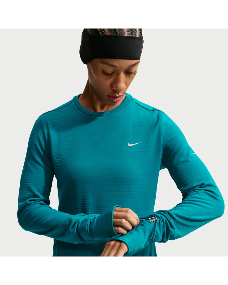 Nike Swift Therma-FIT Midlayer-Laufoberteil (Damen) - Blau Blau
