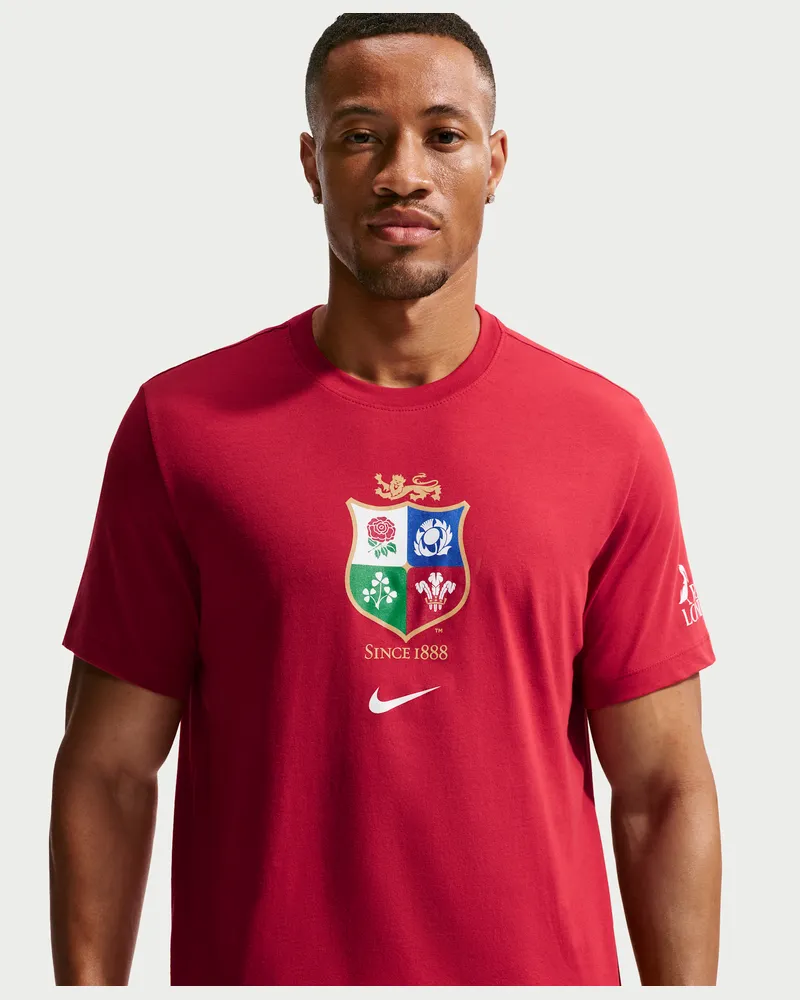 Nike British & Irish Lions  Evergreen T-Shirt (Herren) - Rot Rot