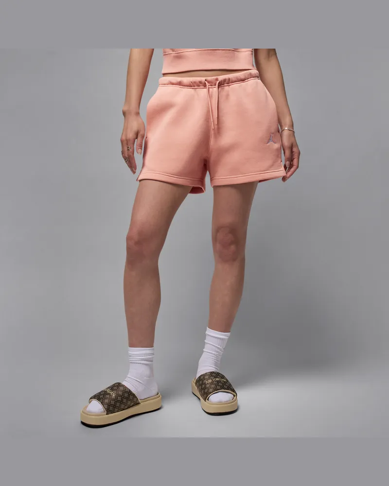 Jordan Brooklyn Fleece Damenshorts - Orange Orange