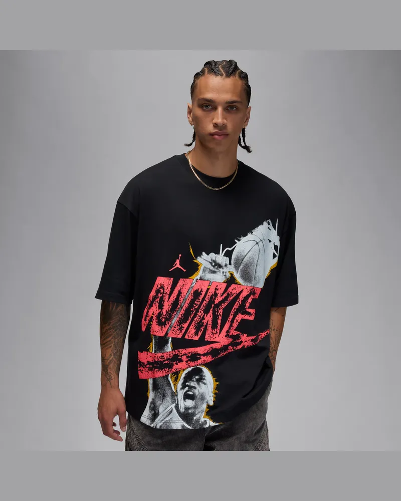 Jordan Neuauflage Oversize-T-Shirt (Herren) - Schwarz Schwarz