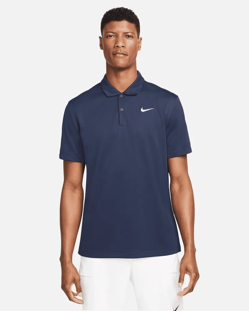 Nike Court Dri-FIT Tennis-Poloshirt für Herren - Blau Blau