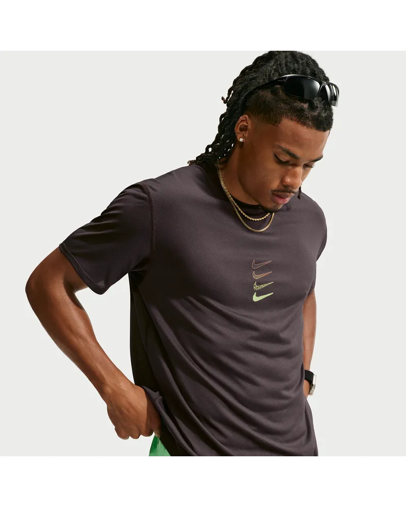 Nike Dri-FIT Laufoberteil (Herren) - Schwarz Schwarz