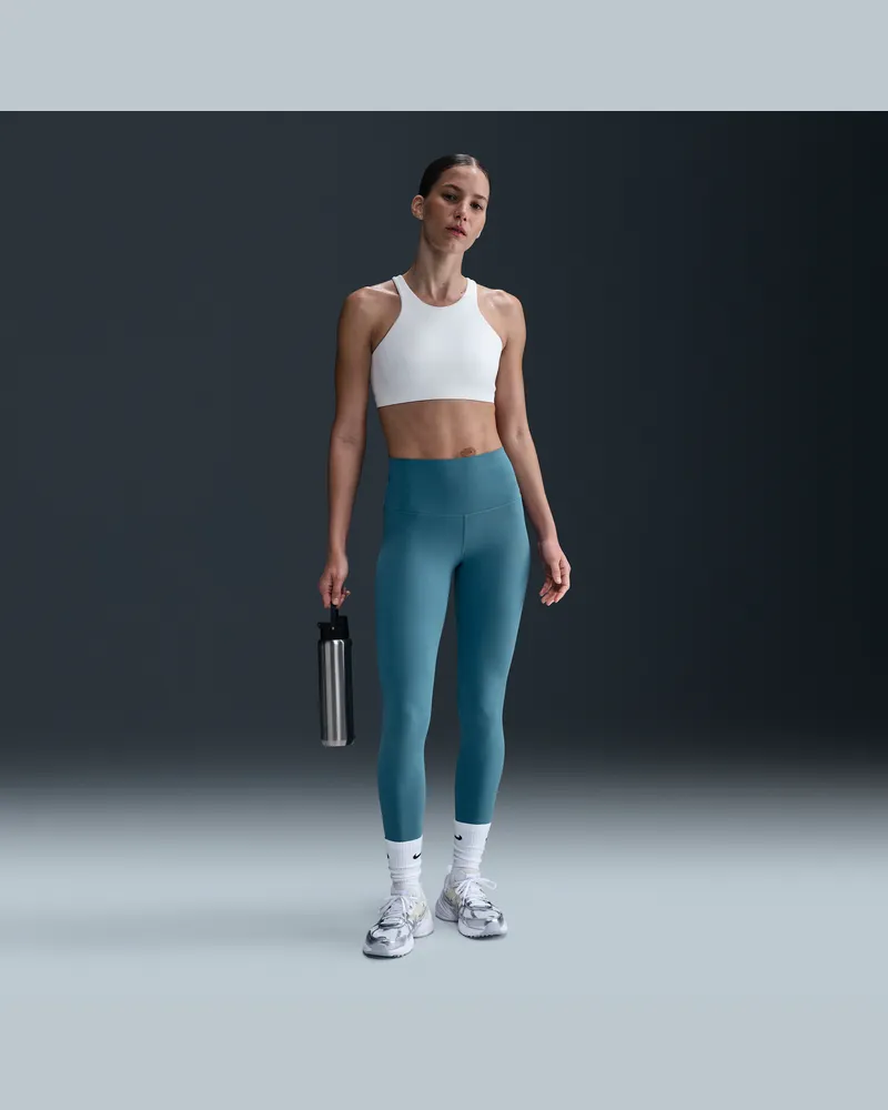 Nike Zenvy Leggings in voller Länge mit hohem Bund (Damen) - Blau Blau