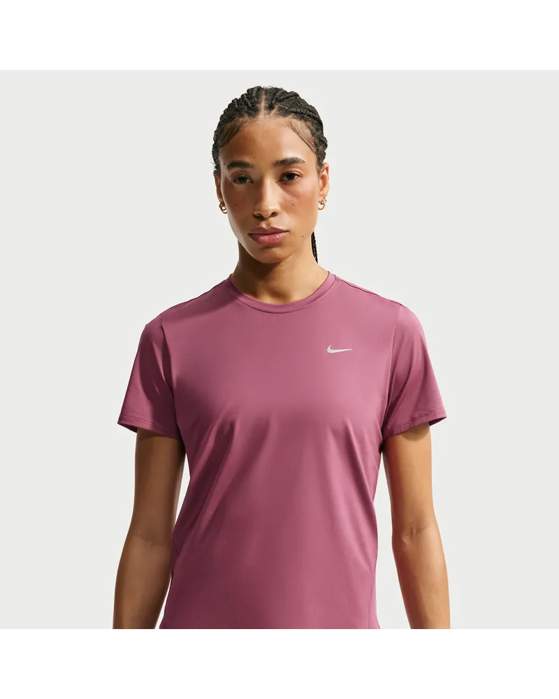 Nike Swift Dri-FIT Kurzarm-Laufoberteil (Damen) - Rot Rot