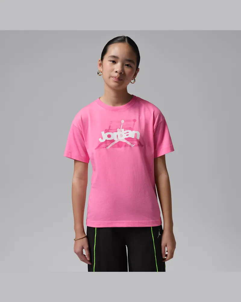 Jordan Bow T-Shirt (ältere Kinder) - Pink Pink