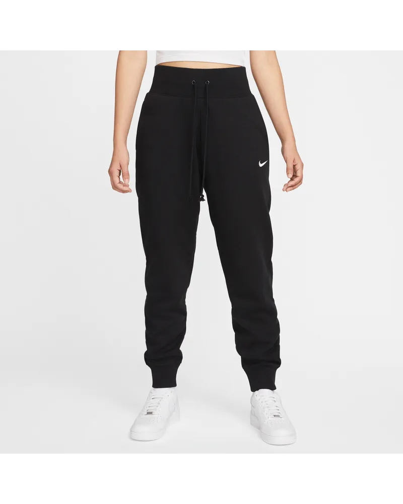 Nike Sportswear Phoenix Fleece Damen-Jogger mit hohem Bund - Schwarz Schwarz