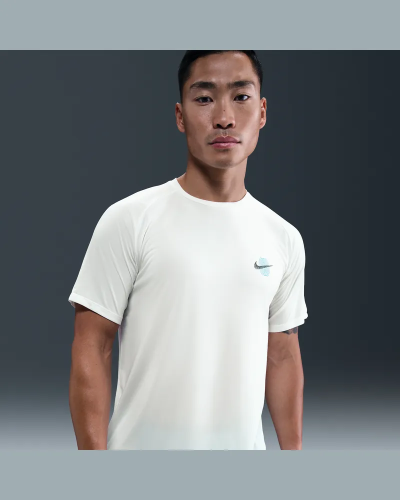 Nike Stride Dri-FIT ADV Kurzarm-Laufoberteil (Herren) - Weiß Weiß