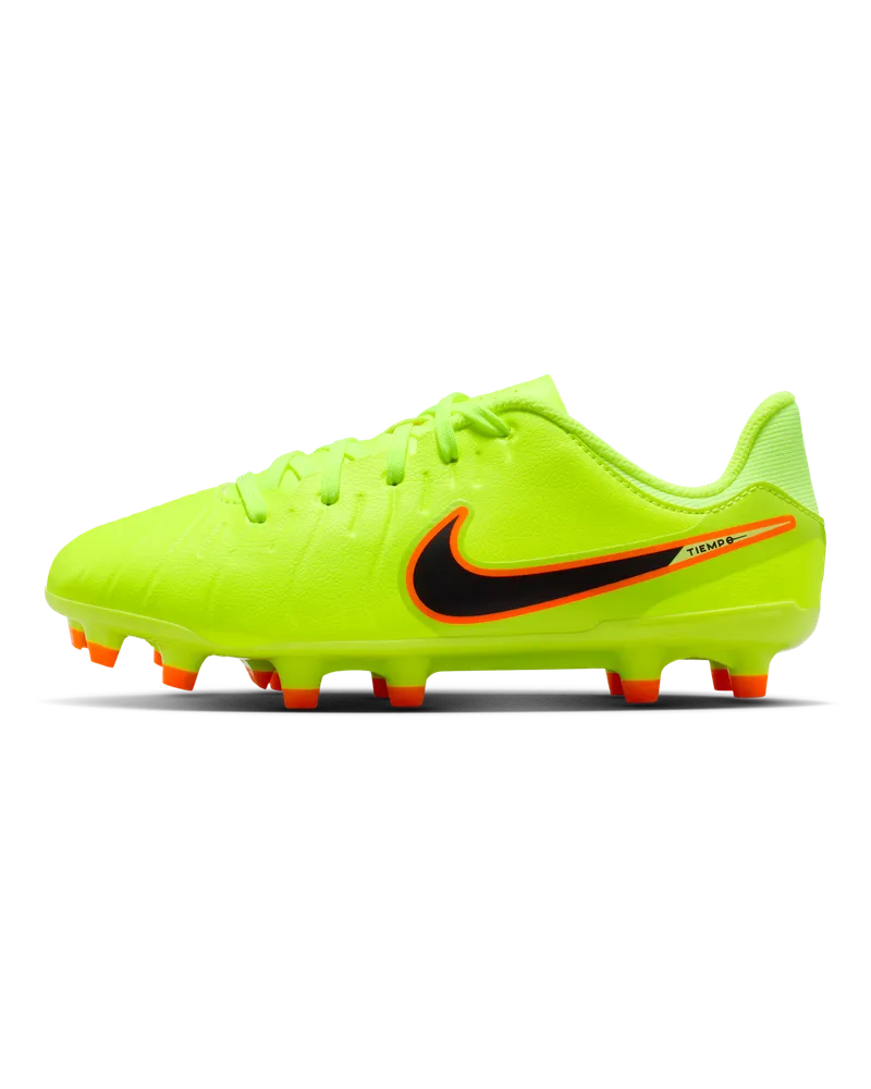Nike Jr. Tiempo Legend 10 Academy Low Top Fußballschuh für verschiedene Böden für jüngere/ältere Kinder - Gelb Gelb