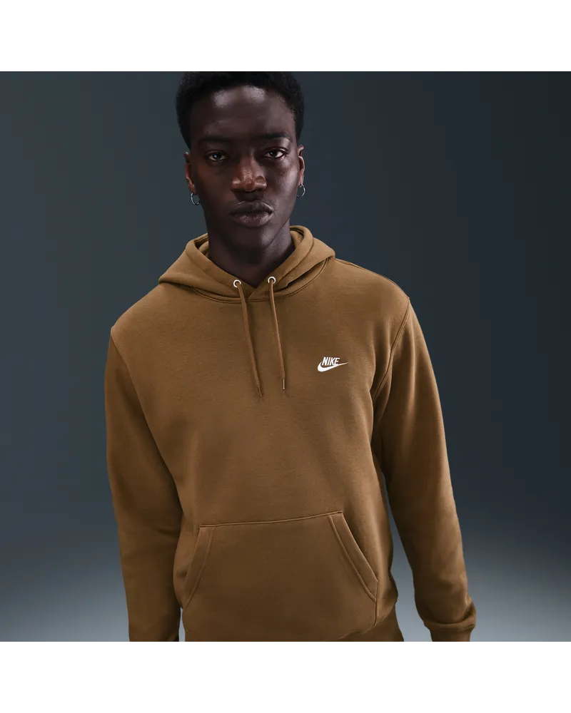 Nike Club Fleece-Hoodie (Herren) - Braun Braun