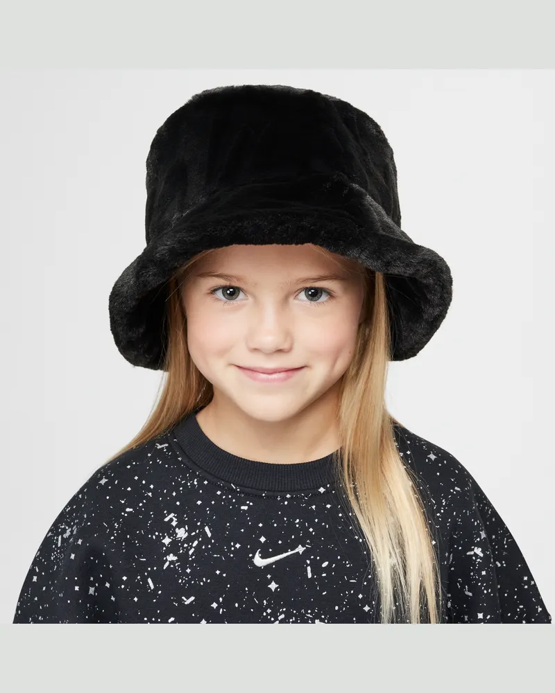 Nike Apex Bucket Hat für ältere Kinder - Schwarz Schwarz