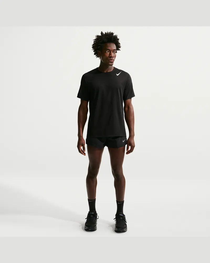Nike Fast Dri-FIT-Laufshorts mit Innenslip für Herren (ca. 7,6 cm) - Schwarz Schwarz