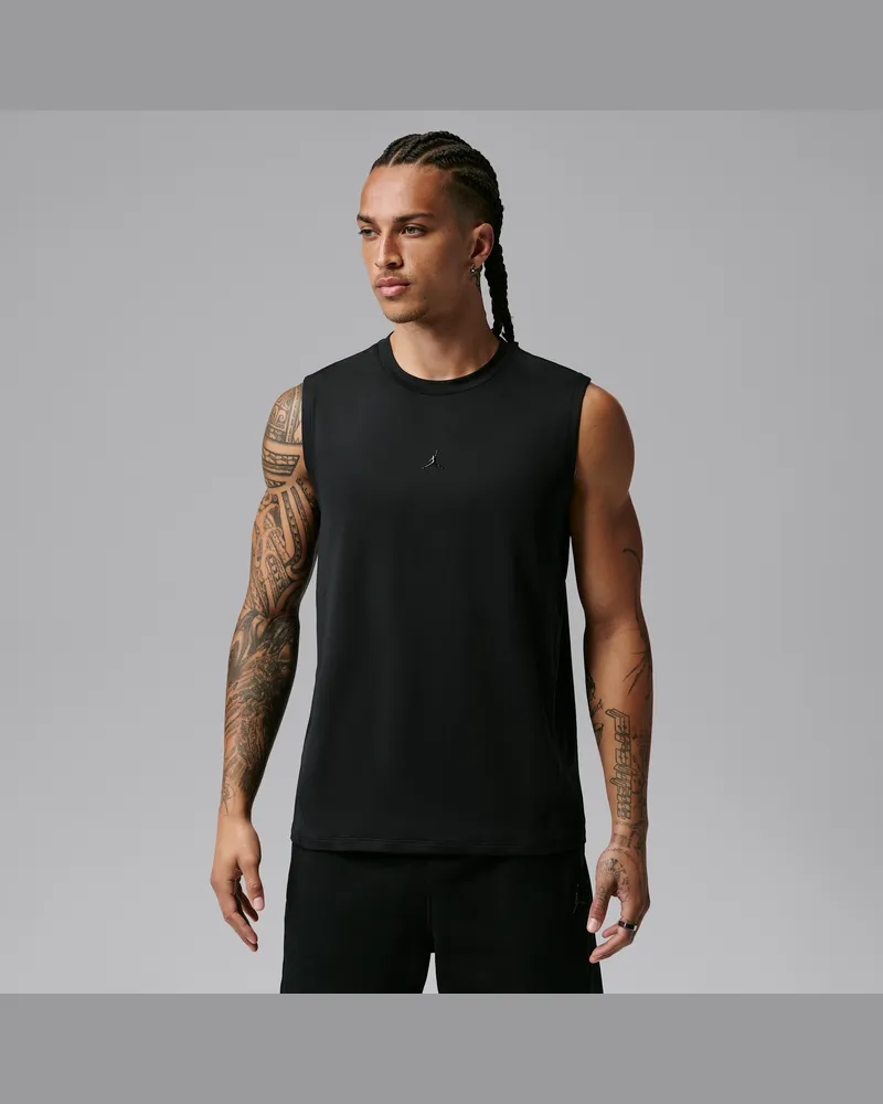 Jordan Sport Flightweight ärmelloses Dri-FIT-Oberteil (Herren) - Schwarz Schwarz