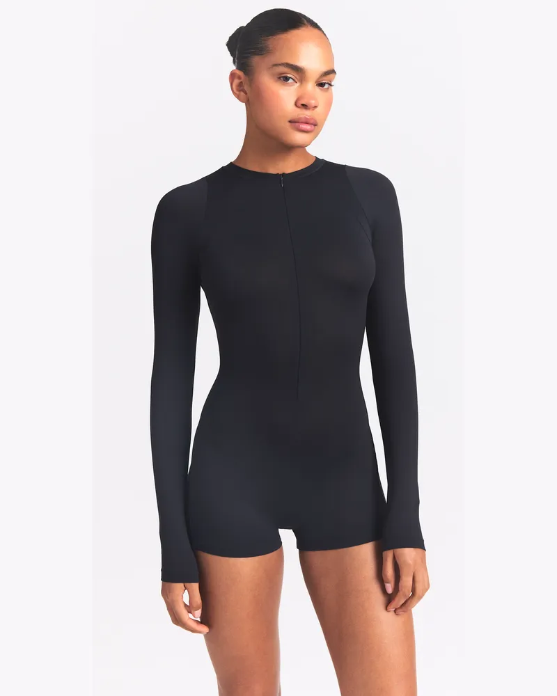 Nike SKIMS Airy einteiliges Longsleeve (Damen) - Schwarz Schwarz