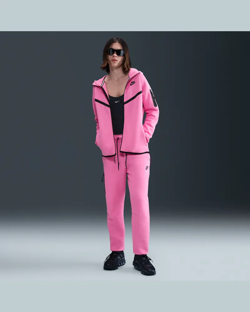 Nike Sportswear Tech Fleece Jogginghose mit mittelhohem Bund für Damen - Pink Pink