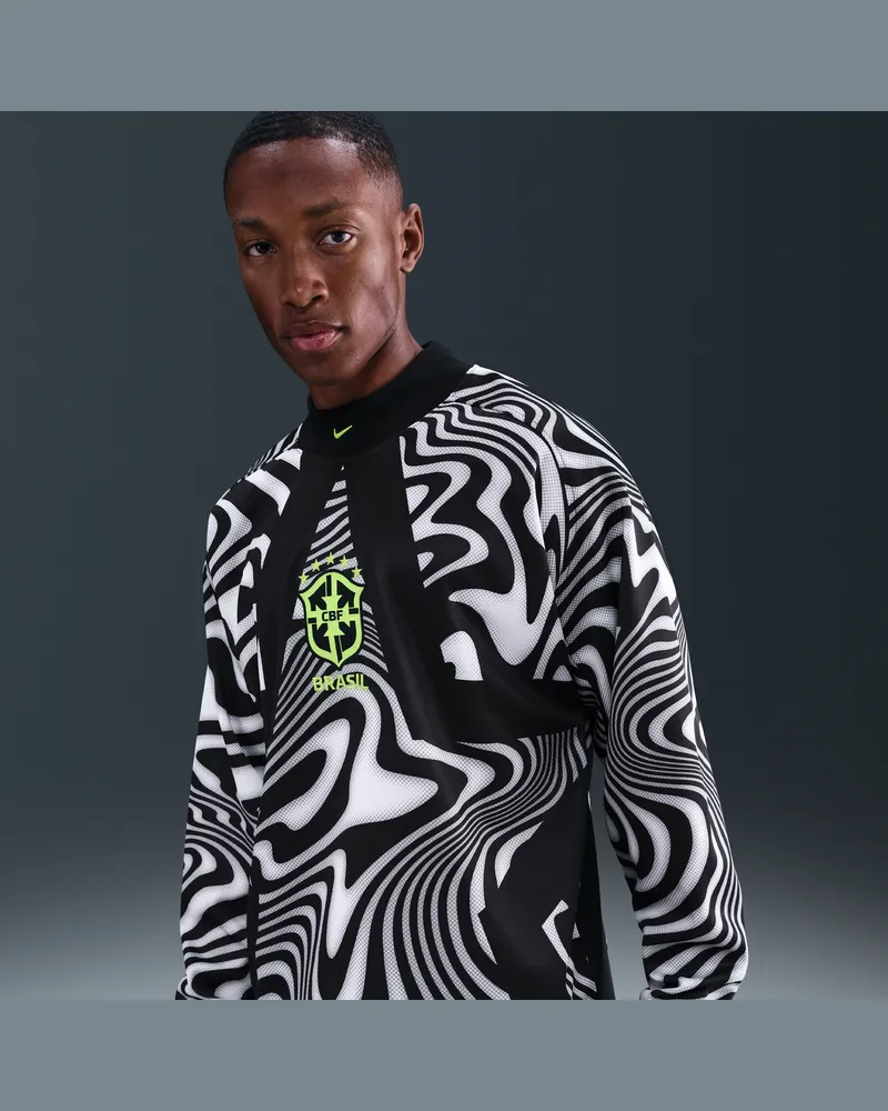 Nike Brasilien Hollywood Keeper  Football Shirt (Herren) - Schwarz Schwarz