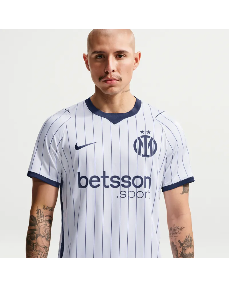Nike Inter Mailand 2026/27 Stadion Auswärtsspiel  Replika-Fußballtrikot mit Dri-FIT-Technologie (Herren) - Weiß Weiß