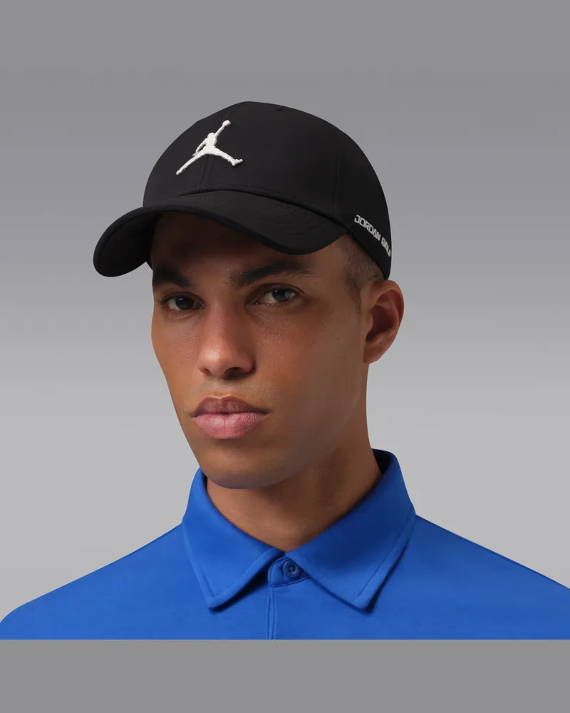 Jordan Club strukturierte Dri-FIT-Golfcap - Schwarz Schwarz