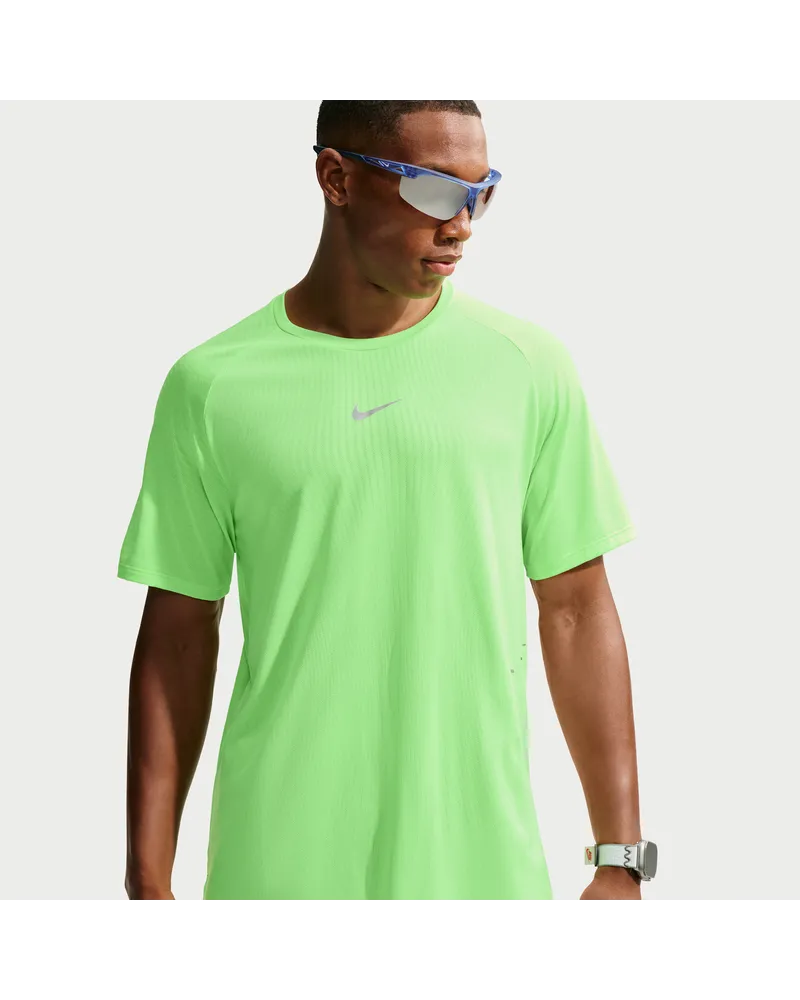 Nike Stride Aero-FIT Kurzarm-Laufoberteil (Herren) - Gelb Gelb